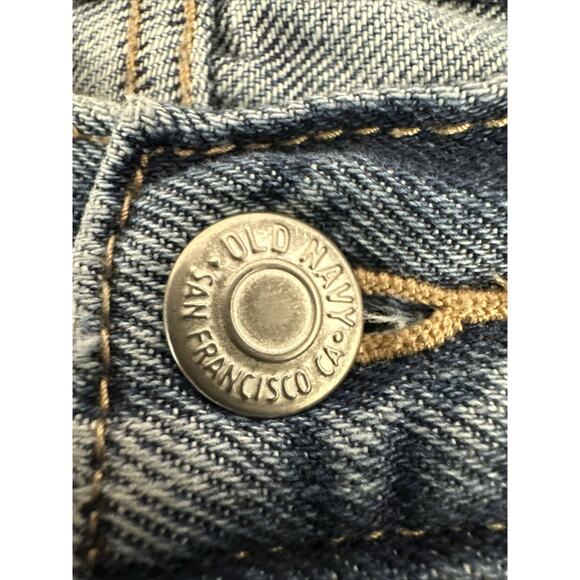 Old Navy Womens High Rise Slouchy Straight Raw Hem Distressed Jeans size 10 - Picture 8 of 14